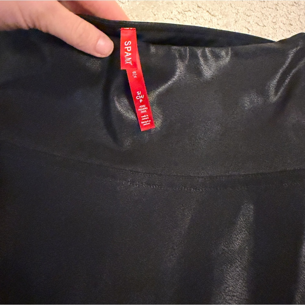 Spanx Moto Leather Legging Size SP - Picture 7 of 8